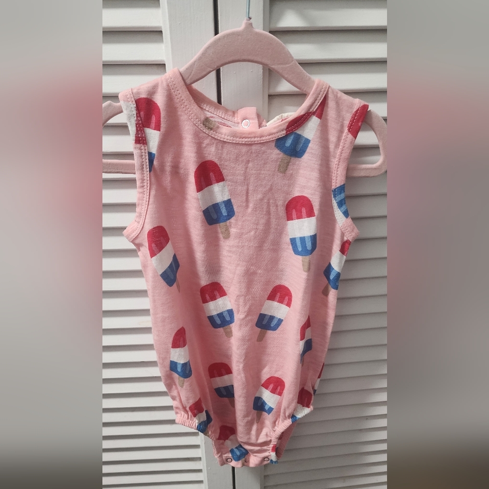 Spearmint Love SIIX Popsicle Onesie NWT